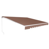 NORTHIX Uvlačna tenda s ručicom 2,5 x 2 m, s podesivim kutom, smeđa