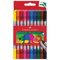FABER-CASTELL Flomasteri školski, 151110, obostrani, 10 boja