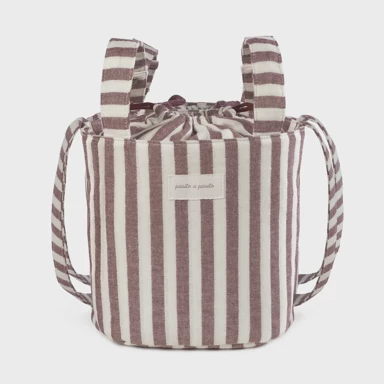PASITO A PASITO Torba za kolica Cherry Stripes, crvena