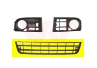 VAN WEZEL Maska branika VW Golf 5, prednja srednja, 2 rebra