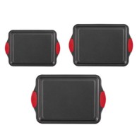 VEVOR Set za pečenje, 3-dijelni, 40x26x2 cm, crni