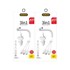 DUDAO Auto punjač R7 2x USB 2.4A + 3in1 Lightning / Type C / micro USB, bijela