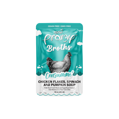 PRAMY CAT Bistra juha, pahuljice piletine i povrća, 40 g