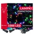 SPRINGOS Božićne lampice, 1000 LED, 61.5 m, višebojne