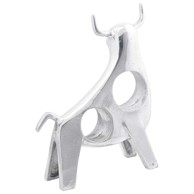 Skulptura Bik, 22x9.5x34 cm, aluminij, srebrna