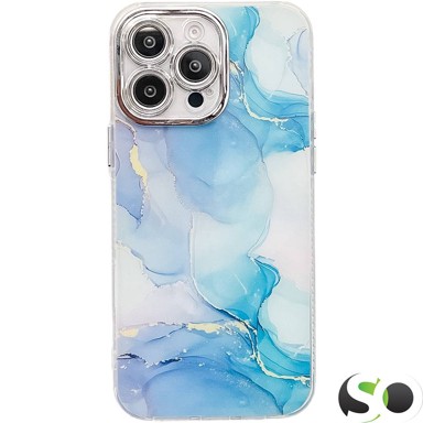 Maskica za iPhone 16 Pro, s akrilom, silikonska, marble #2