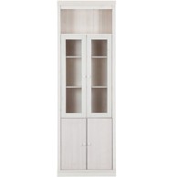 STØRAA Bijela vitrina od masivnog bora 74x223 cm Anita