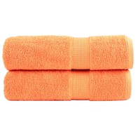 SOLUND Premium ručnici za tuširanje, 2 kom, 70 x 140 cm, 600 g/m², narančasti