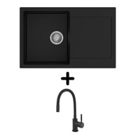 CARYSIL Sudoper Enigma D-100 S + SHR Flexy, Deep Black