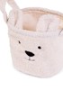 CHILDHOME Kutija za igračke Teddy Off White 25x20x20 cm, bijela