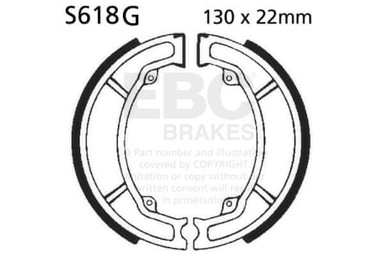 EBC Prorezne kočione papučice S618G, set