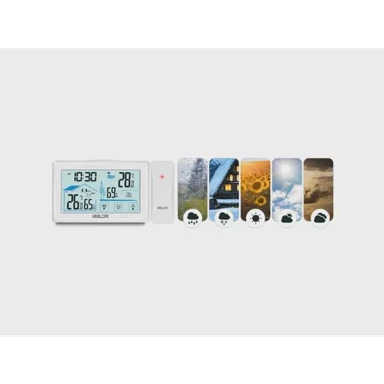 BALDR Meteorološka stanica BD-910, bežični vanjski senzor, mjerenje temperature i vlage, bijela