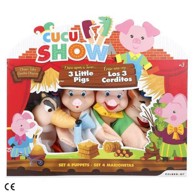 Plišana marioneta 3 male svinje