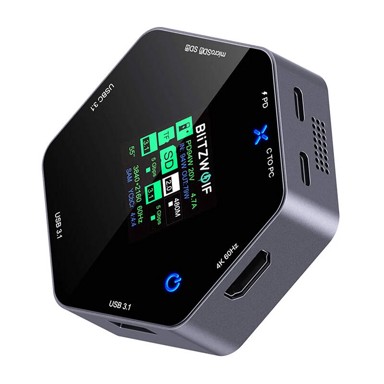 BLITZWOLF Docking stanica 8-u-1, BW-TH16, USB, 100 W, LCD pametni zaslon 