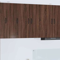 Zidni kuhinjski ormarić s policom 30x31x80 cm, hrast, smeđi  