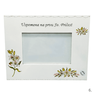 Personalizirani okvir za Prvu sv. pričest za djevojčice, model 6