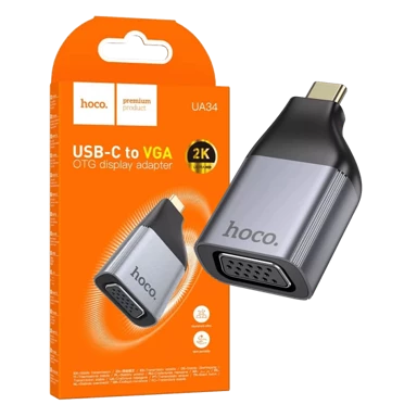 HOCO Adapter USB Type-C na VGA, 2K, OTG - UA34 59478