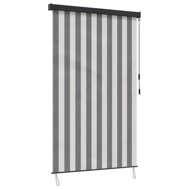 Rolo zavjesa, 120 x 250 cm, tkanina i aluminij, antracit i bijela