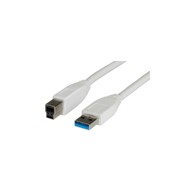 ROLINE VALUE USB3.0 kabel, Tip A-B M/M, 3.0m, bijeli