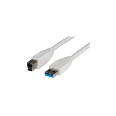 ROLINE VALUE USB3.0 kabel, Tip A-B M/M, 3.0m, bijeli