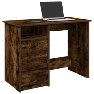 Radni stol boja dimljenog hrasta 102x50x75 cm konstruirano drvo