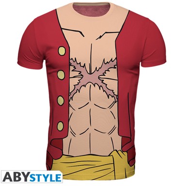 ONE PIECE Cosplay majica Luffy New World vel. L, crna