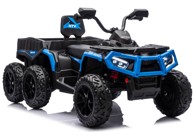 Vozilo na akumulator JC606 Quad ATV 6 kotača 24V 4x4 s prikolicom, plava