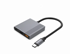 CABLEXPERT Adapter A-CM-COMBO3-05 USB-C 3u1, USB, HDMI, USB-C video