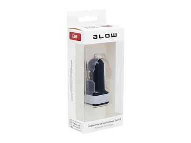 BLOW Auto punjač 2 x USB 3,1A s plavim osvjetljenjem