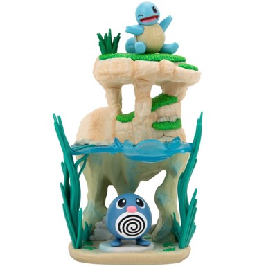 Pokemon Select Shoreside Lake Poliwag & Squirtle 15cm