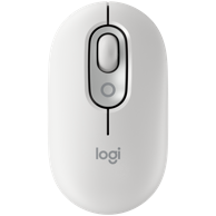 LOGITECH Miš Pop Emoji, bluetooth, bijela