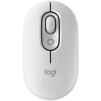 LOGITECH Miš Pop Emoji, bluetooth, bijela