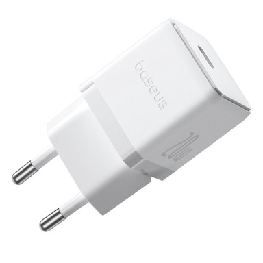 BASEUS Mini zidni punjač, 20 W, s USB-C kabelom, 60 W, 1 m