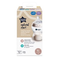 TOMMEE TIPPEE Bočica Natural Start, 260 ml, 0m+, plastika