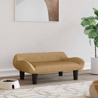 Krevet za pse, 70 x 40 x 24 cm, baršunasti, smeđi