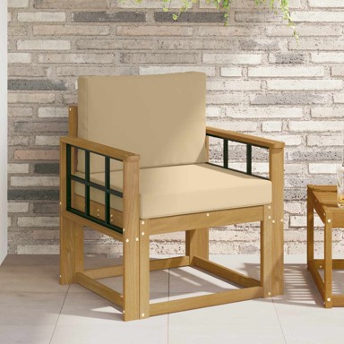 Set vanjskih sofa, 2-dijelni, poliester, bež