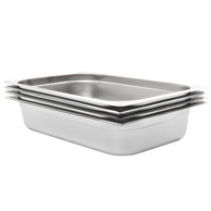 Posude Gastronorm 4 kom GN 1/1 100 mm, nehrđajući čelik
