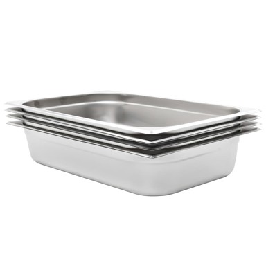 Posude Gastronorm 4 kom GN 1/1 100 mm, nehrđajući čelik