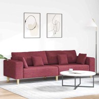 Tkaninska sofa s jastukom Vinska crvena 208 cm tkanina