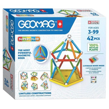 GEOMAG Magnetni konstrukcijski set Supercolor 42 kom