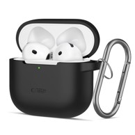 TECH-PROTECT Maska Silicone Hook, za Apple AirPods 4, crna
