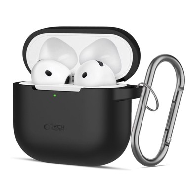 TECH-PROTECT Maska Silicone Hook, za Apple AirPods 4, crna