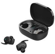 STREETZ Slušalice TWS-1112, Sport, mikrofon, Bluetooth 5.0, TWS, crne