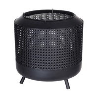 PROGARDEN Vrtni kamin KO-FB8200820, s metalnom rešetkom za roštilj, 50 × 50 cm