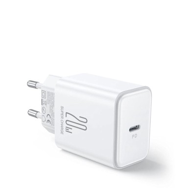 JOYROOM Punjač JR-TCF06, USB-C, 20W + USB-C kabel, bijeli