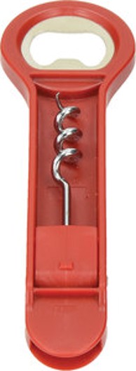 BONANZA Otvarač za boce 3u1, crveni
