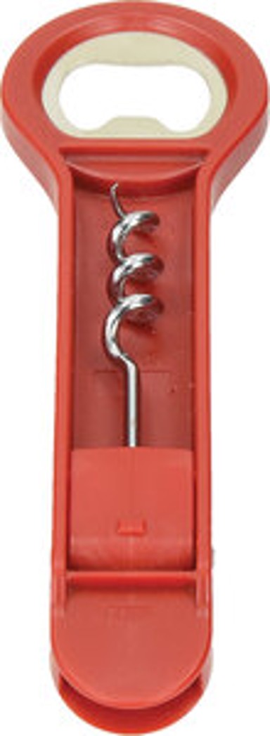 BONANZA Otvarač za boce 3u1, crveni