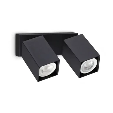 DYNAMITE AP2 kvadratni reflektor GU10 IP20, crna