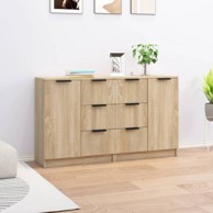 Komoda 2kom boja hrasta sonome 60x30x70cm od konstruiranog drva