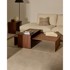 KAVE HOME Stolić za kavu Litto 45x90 cm u dekoru oraha tamni/prirodni